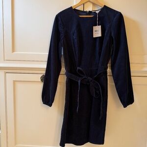 Boden Navy Blue Harriet Corduroy Dress - Size 8R